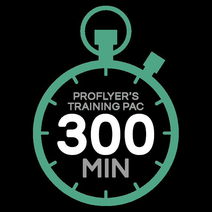 300 min of coached flying